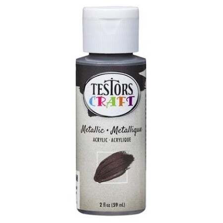 Rust-Oleum CRAFT PAINT 2 OZ METALLIC GRAPHITE TESTOR 297495